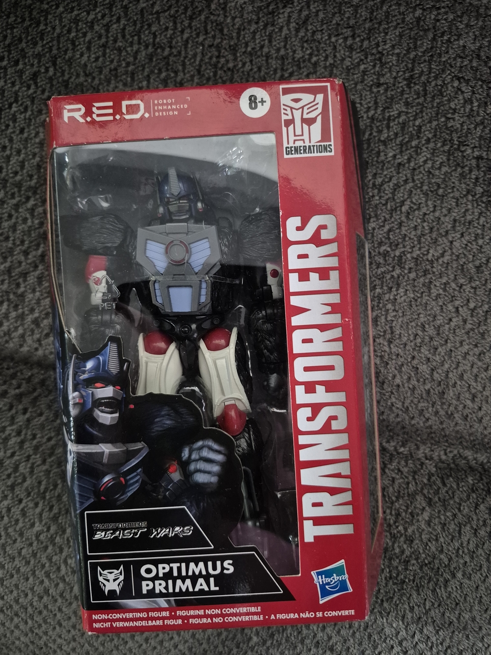 Hasbro Beast Wars R.E.D. Optimus Primal Non-Converting Boxed Action Figure 2021